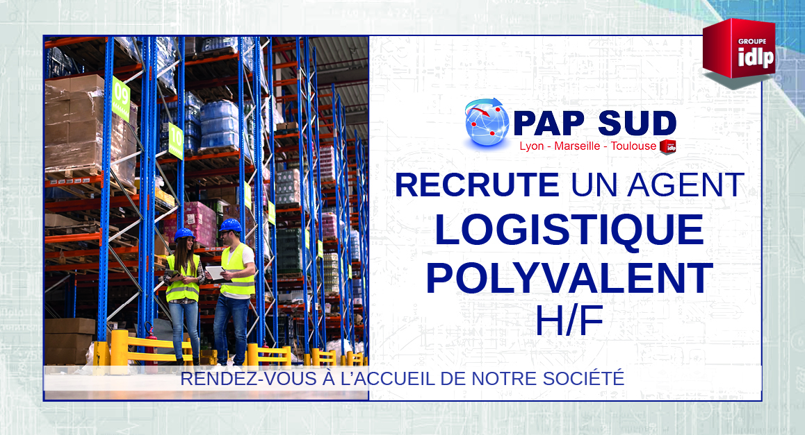 PAP SUD recrute un agent logistique 